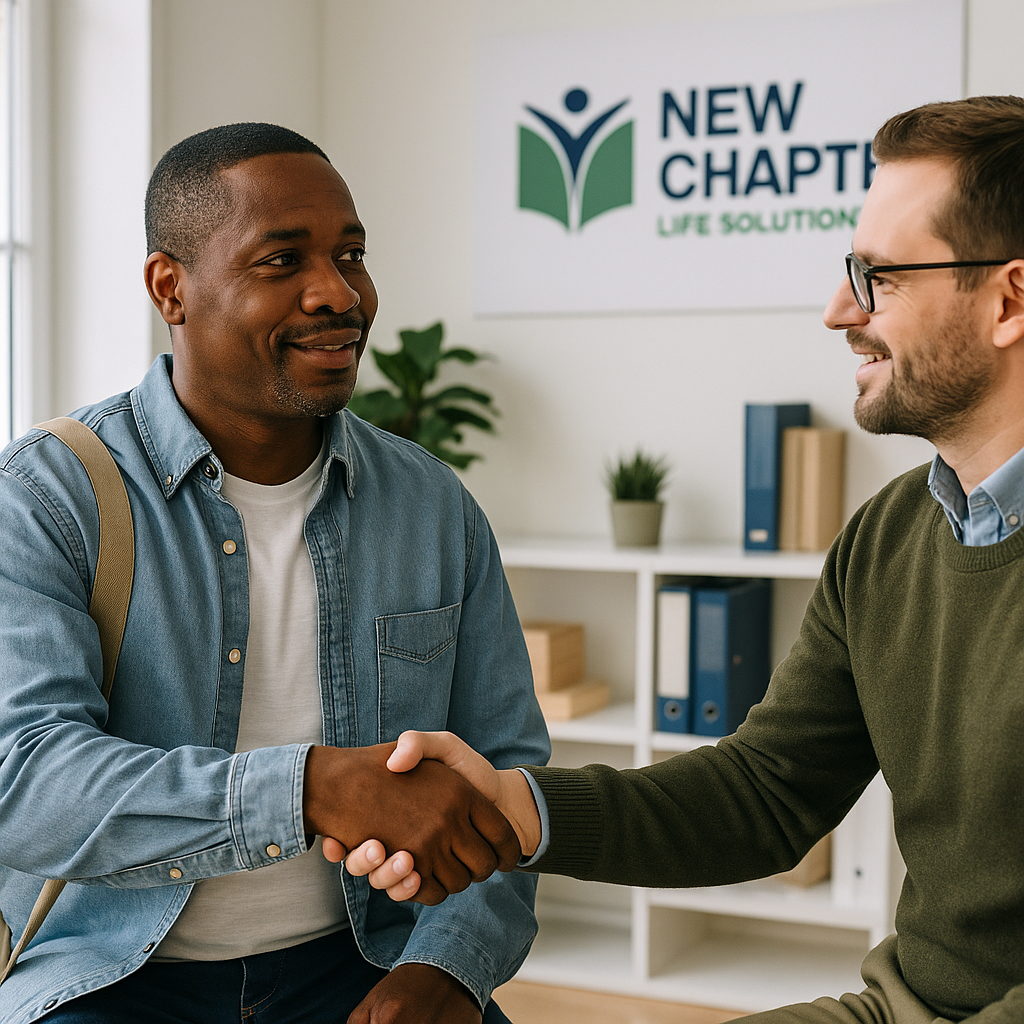 Returning citizen meets counselor